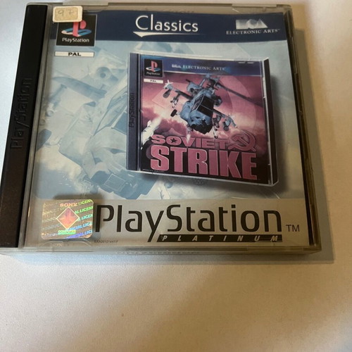 Soviet Strike PlayStation (PS1) used with discoloration on cover