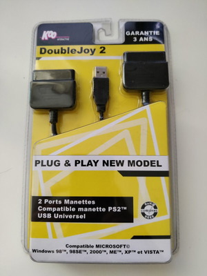 KOO Interactive DoubleJoy 2 PS2 σε USB αντάπτορας καινούργιο