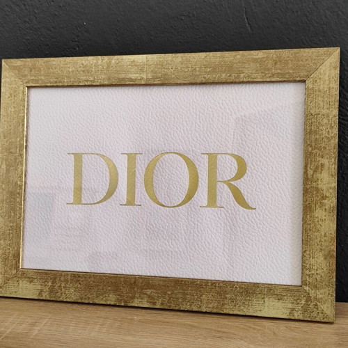 Dior decorative frame used made from authentic paper bag