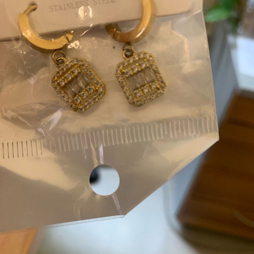 Steel earrings new, stainless steel