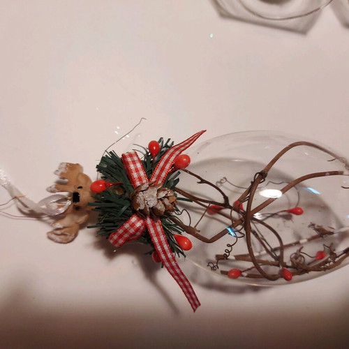Christmas glass balls like new