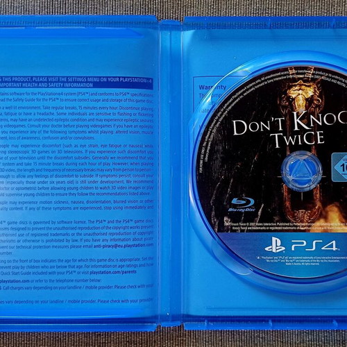 Don't Knock Twice PS4 game used, complete and in excellent condition