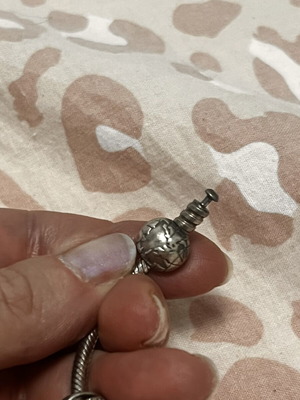 Pandora charm clip world silver 925 used