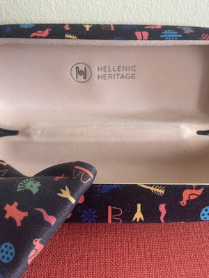 Hellenic Heritage glasses case new, black multicolor