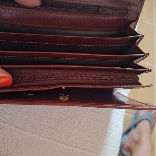 Emporio Valentini women's leather wallet Vera Pelle, brown