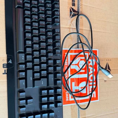 Razer Mechanical RGB Blackwidow gaming keyboard used