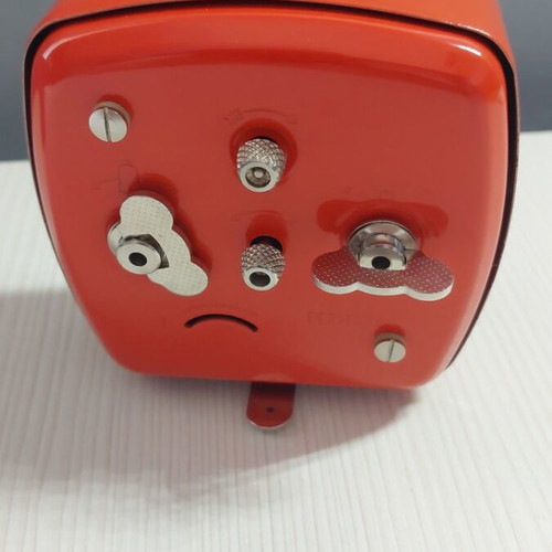 Peter vintage metal alarm clock, new in box, 1960s