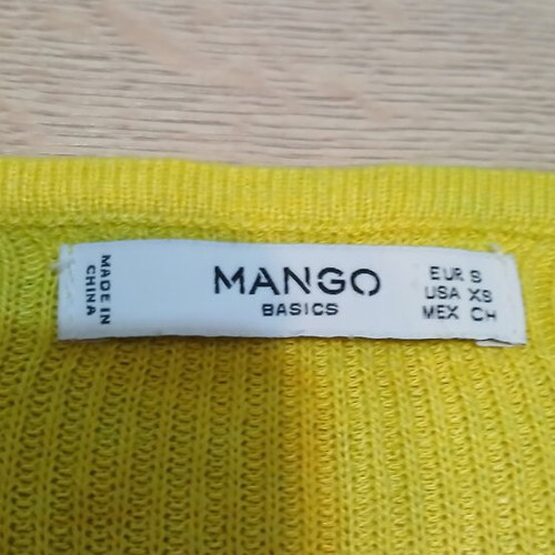Mango women's yellow sweater like new, size S/M