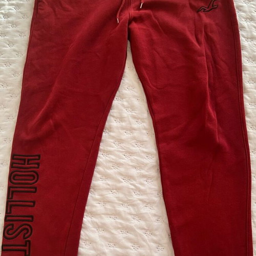 Hollister men's sweatpants like new, burgundy, size L