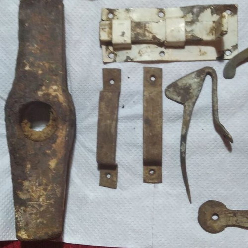 Antique iron items used, pack of 11 pieces 1780-1850