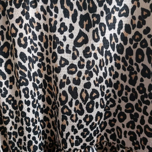 Leopard dress airy one size new, brown