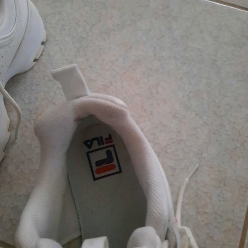 Fila athletic shoes used, white, size 37.5