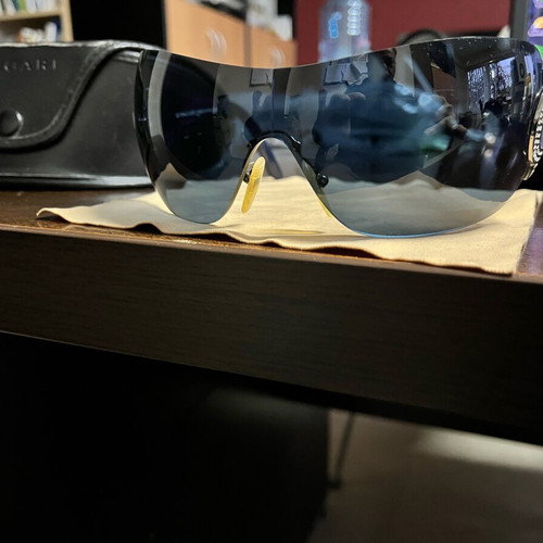 Bvlgari Vintage Women's Sunglasses Blue Navy used