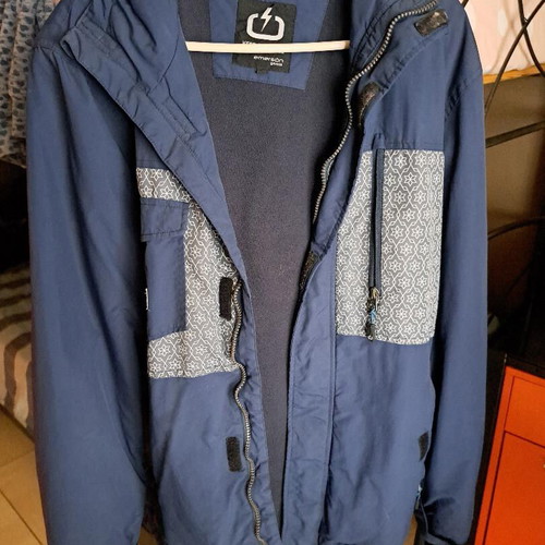 Emerson jacket like new, gray and blue, size L