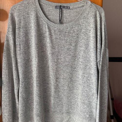 Bershka women's blouse like new, grey, loose fit size M