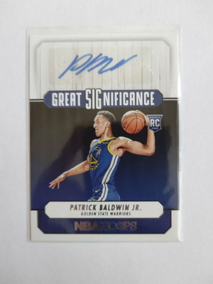 Rookie card Patrick Baldwin Jr like new NBA Panini Hoops 2022-2023