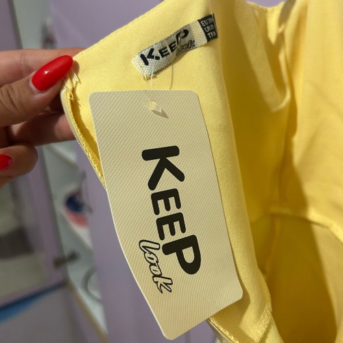 Dress yellow, new, size M, summer airy