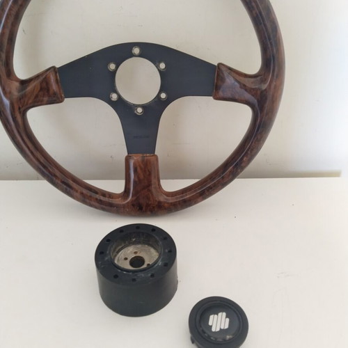 Ultraflex VM01 Corsica Briar Boat Steering Wheel 350mm Wood Finish