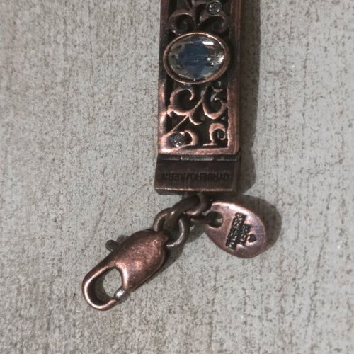 Metal bracelet with stones vintage like new
