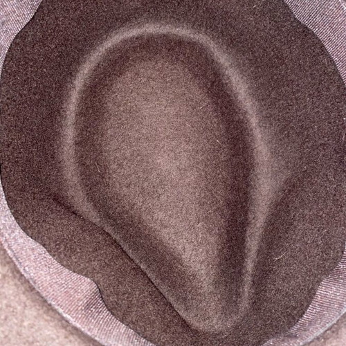 Fedora hat brown like new, size 57
