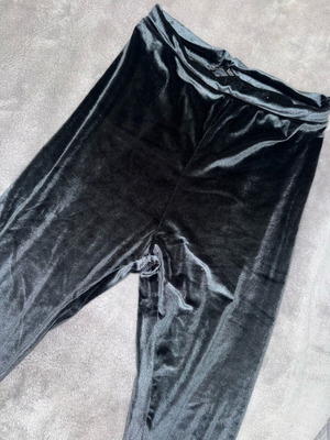 Βελούδινο κολάν Zara γκρι-μπλε μέγεθος Μ σαν καινούργιο