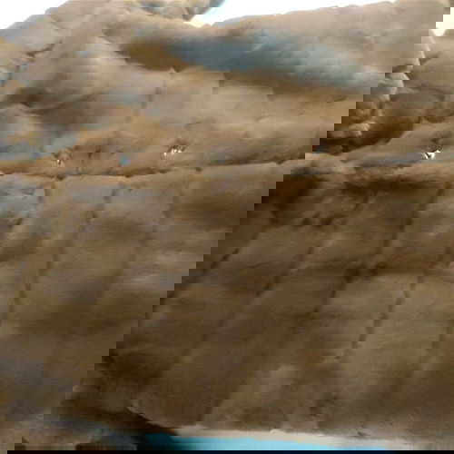 Πανωφόρι faux fur με κουκούλα καινούργιο, καφέ, one size