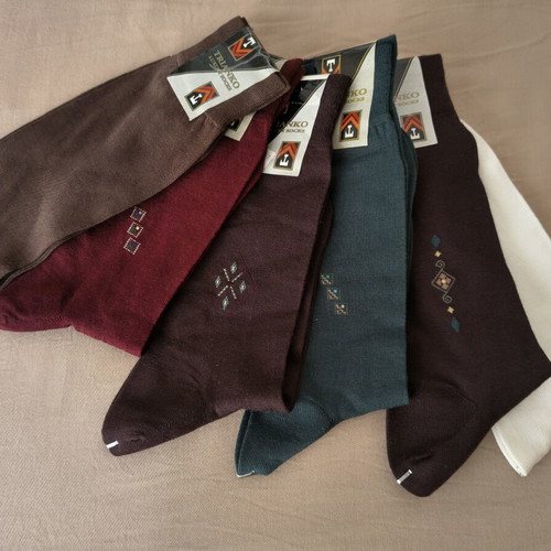 Trianko Luxury men's socks set of 6, new, wool and cotton
