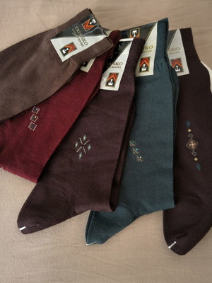 Trianko Luxury men's socks set of 6, new, wool and cotton