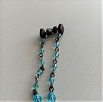  Σκουλαρίκια με γαλάζιες πέτρες