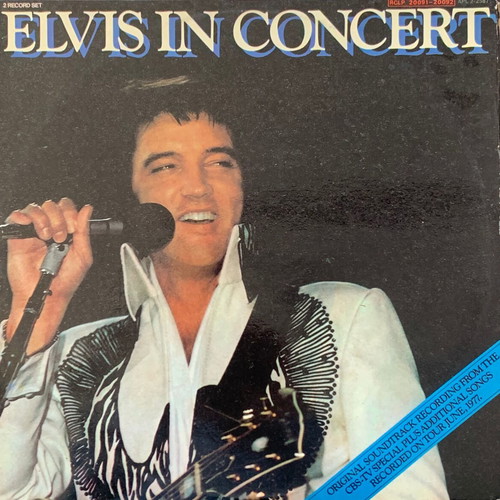Elvis In Concert διπλό LP μεταχειρισμένο, rock
