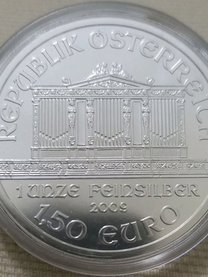 Wiener Philharmoniker 2009 Coin 1 Oz Silver 99.9% New