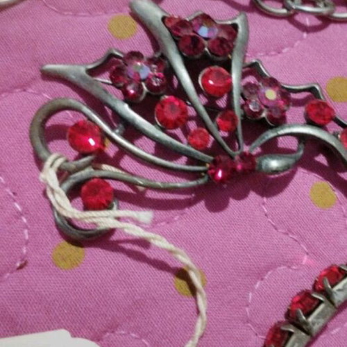 Jewelry set new, pendant, adjustable bracelet and pin