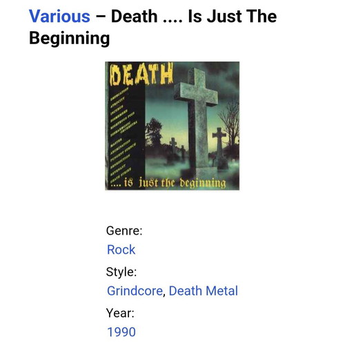 Death Is Just The Beginning LP like new, death metal collection