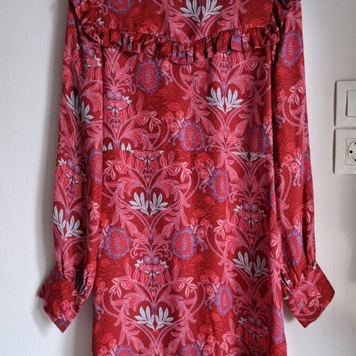 Zara dress multicolored silk like new