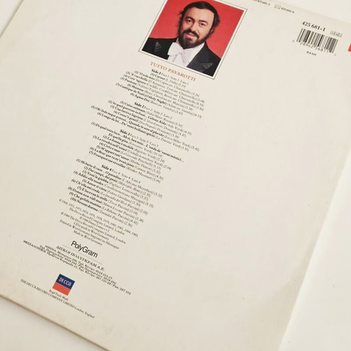 Tutto Pavarotti double vinyl LP like new