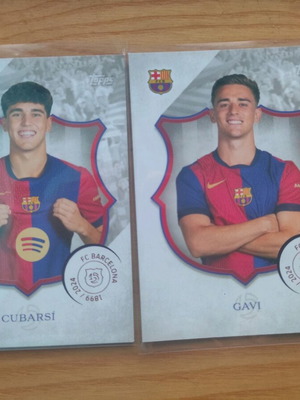 Topps Barcelona 125 years Anniversary Gavi Cubarsi cards like new, pack