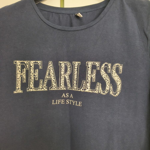 Fearless short sleeve T-shirt, Piaza Italia, dark blue