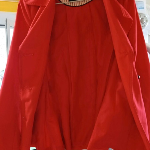 Atmosphere women's trench coat like new, red
