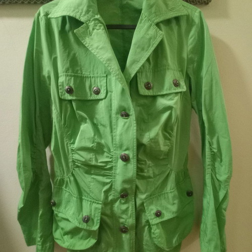Spring jacket size S new, green