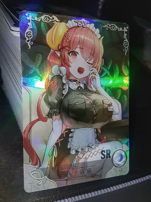iLulu Miss Kobayashi's Dragon Maid anime waifu card with holo foil