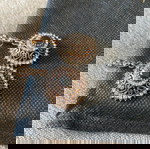  Σκουλαρίκια Swarovski bronze