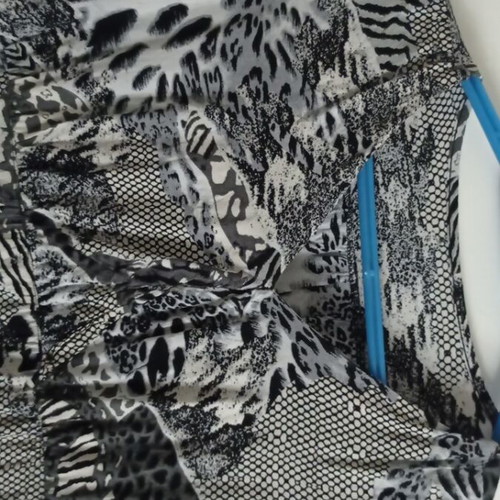 Dress leopard pattern black and white XL like new