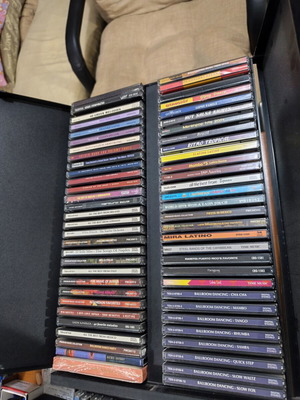 60 music CDs, mainly jazz and latin