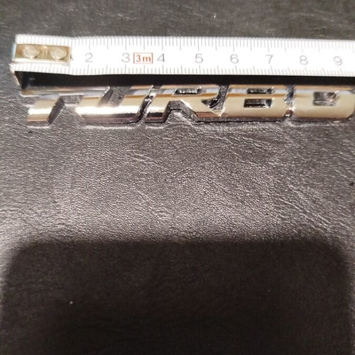 Turbo car badge made of aluminum new