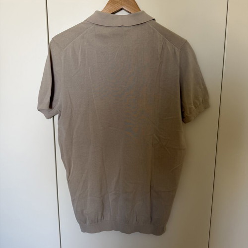 Massimo Dutti Polo shirt like new, beige, size Large
