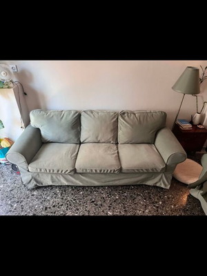 EKTORP IKEA sofa set, three-seater and two-seater