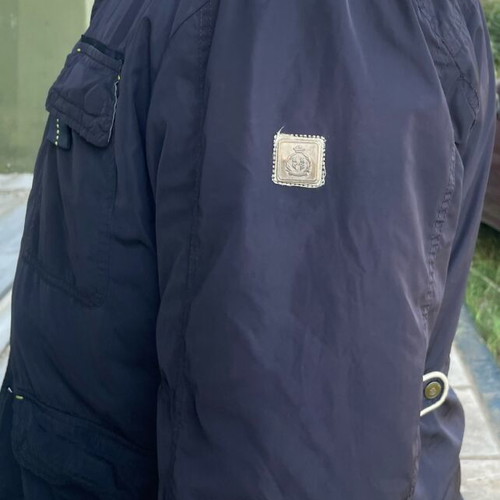 Monte Napoleone navy blue jacket used, XXXL, spring autumn