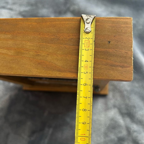 Wooden key holder with 6 slots and glass new