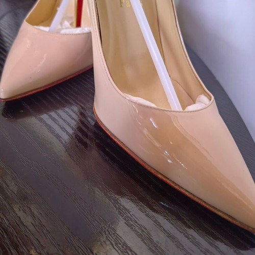 Christian Louboutin Ballerina Decollete 554 100 Patent Leather like new