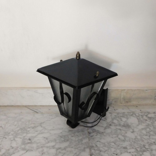 Metal wall light lantern vintage, like new